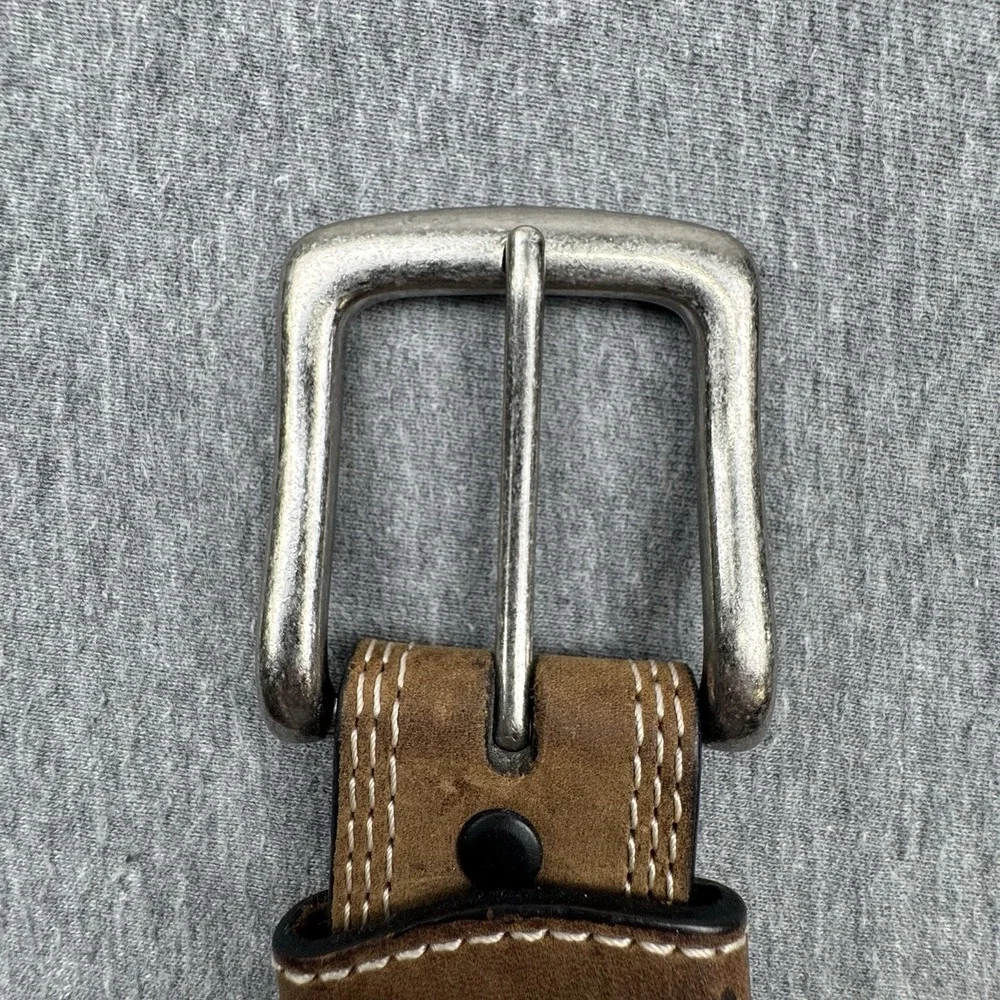 CARHARTT Belt Brown Full Grain Leather 2754-20‎ Men's Roller Belt Sz 44